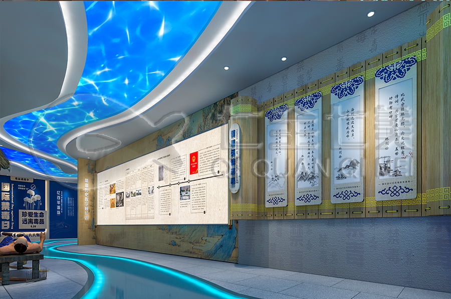 毒品預(yù)防教育展廳，多媒體禁毒展館，展廳設(shè)計公司，展廳建設(shè)方案