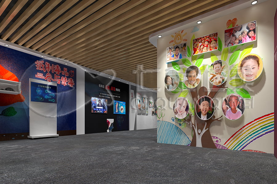 毒品預(yù)防基地，高科技禁毒基地平面設(shè)計(jì)公司，禁毒防艾宣傳基地規(guī)劃設(shè)計(jì)公司