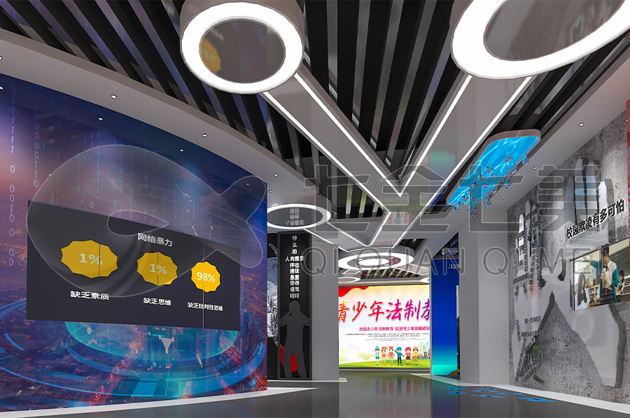 未成年法治教育基地，法制宣傳平臺產(chǎn)品，法院法制主題展廳設計平面圖