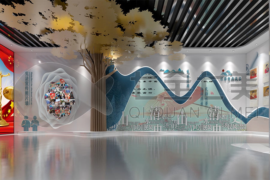 普法宣傳展館，普法示范基地方案，法院普法宣傳平臺(tái)設(shè)計(jì)