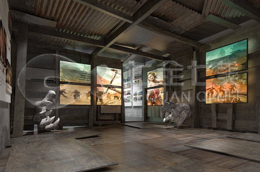 禁毒宣傳基地效果圖設計，聲光電禁毒展廳方案設計，禁毒防艾教育展館施工單位